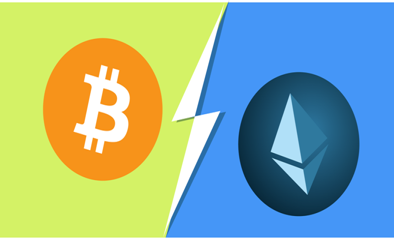 اتریوم در مقابل بیت کوین