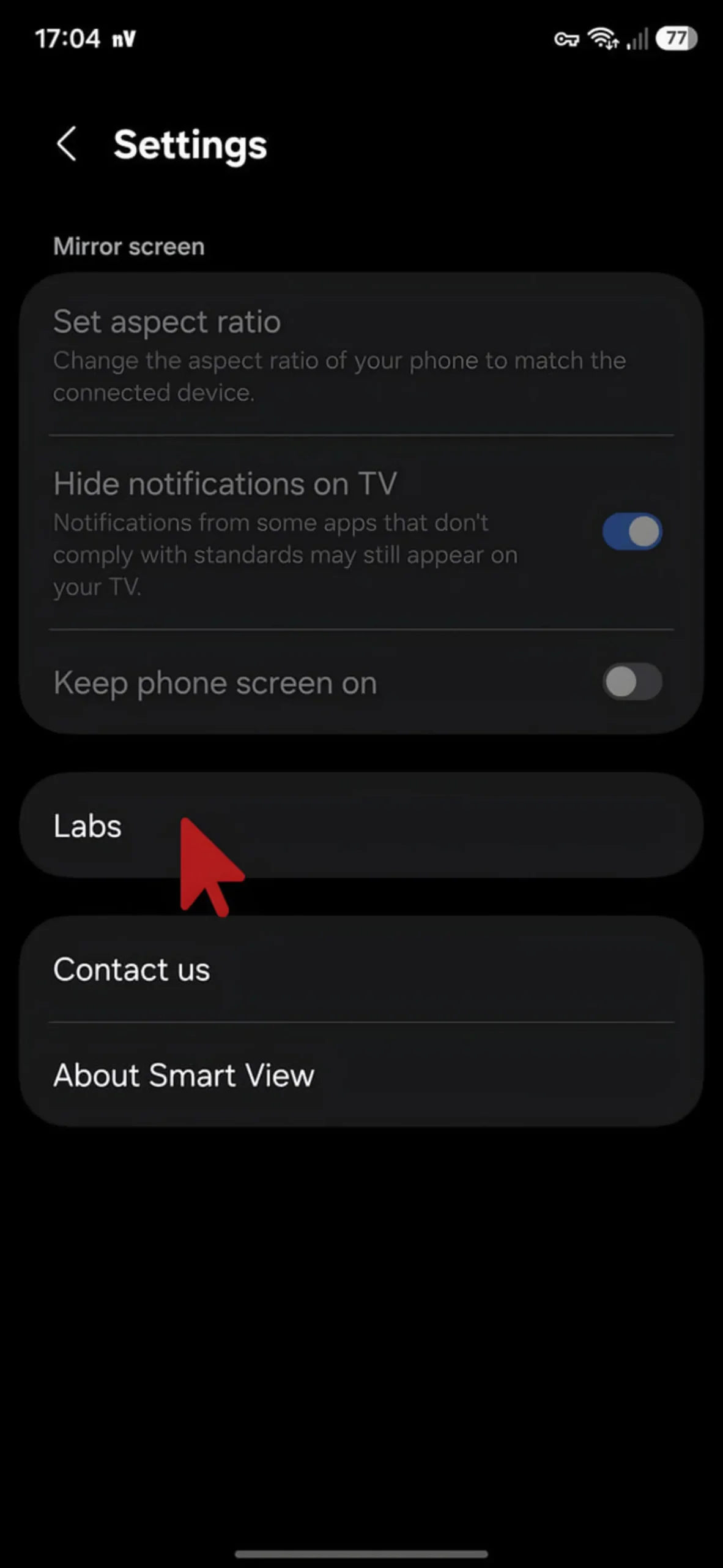 چگونه گوشی سامسونگ را به تلویزیون وصل کنیم؟ منوی تنظیمات Smart View در گوشی سامسونگ برای اتصال به تلویزیون