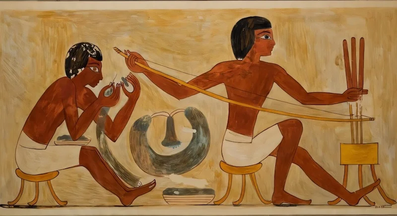 مصریان ۵۳۰۰ سال پیش از مته های فنری استفاده می کردند