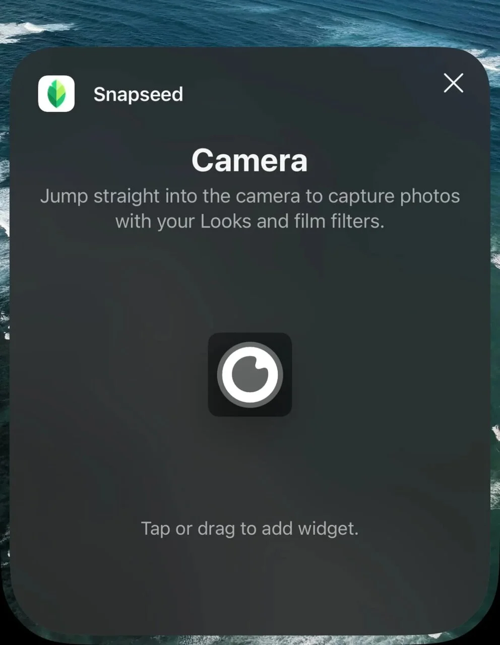 آیکون دوربین اپلیکیشن اسنپ‌سید آیفون