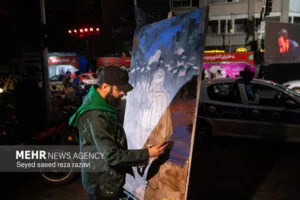 نقاشی هنرمندانه در میدان شکل گرفت؛از «شب‌های ایران» تا «آقای کشوردوست»
