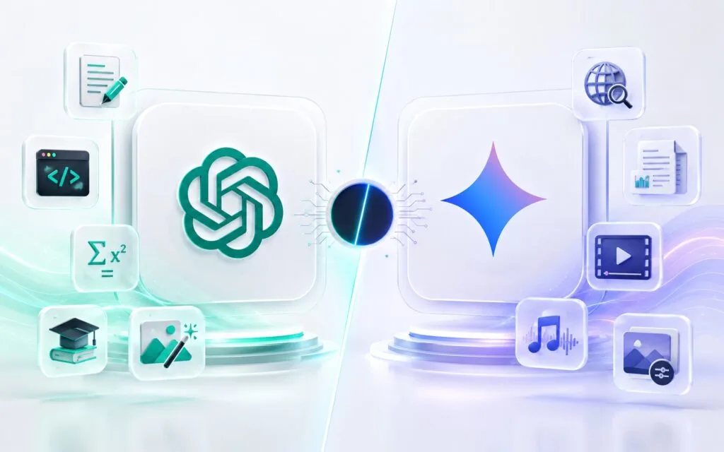 Chatgpt بهتر است یا gemini؟ (دقیق‌ترین بررسی 2026)