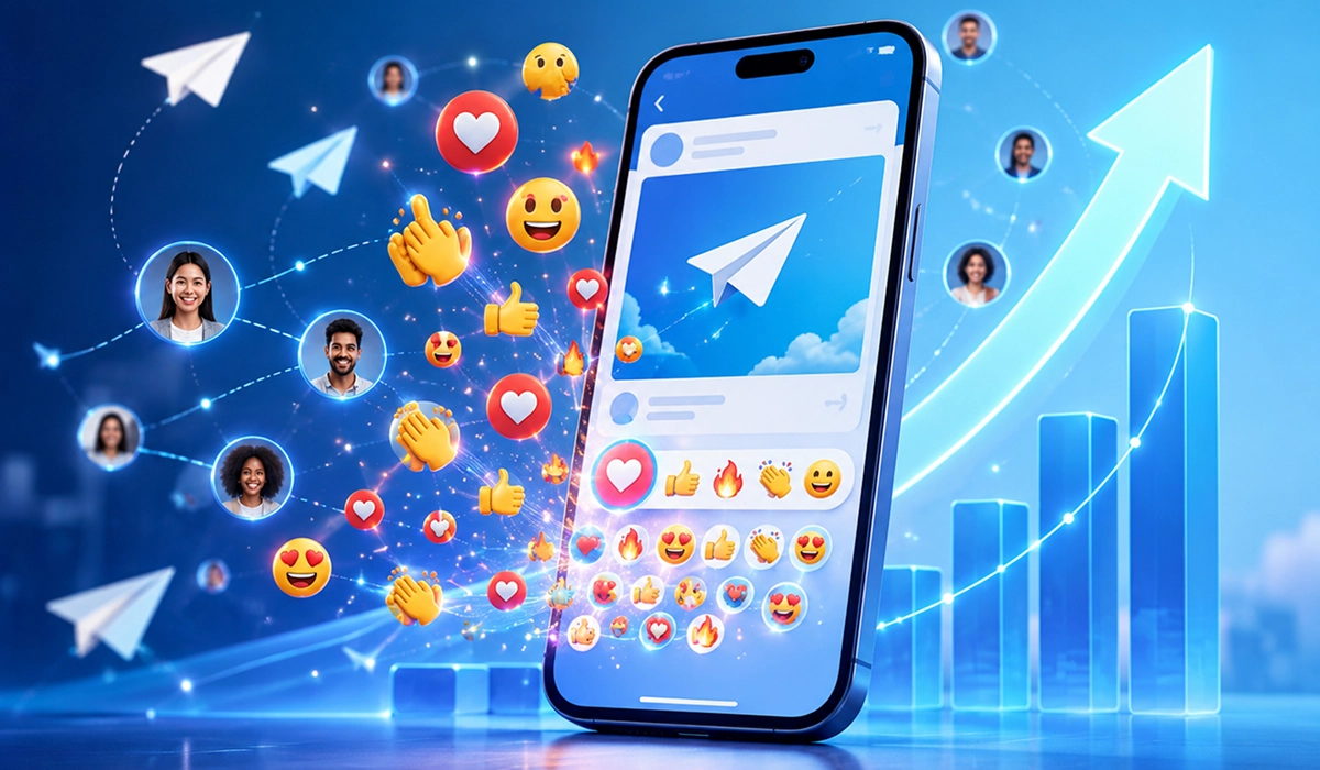 افزایش واکنش در تلگرام